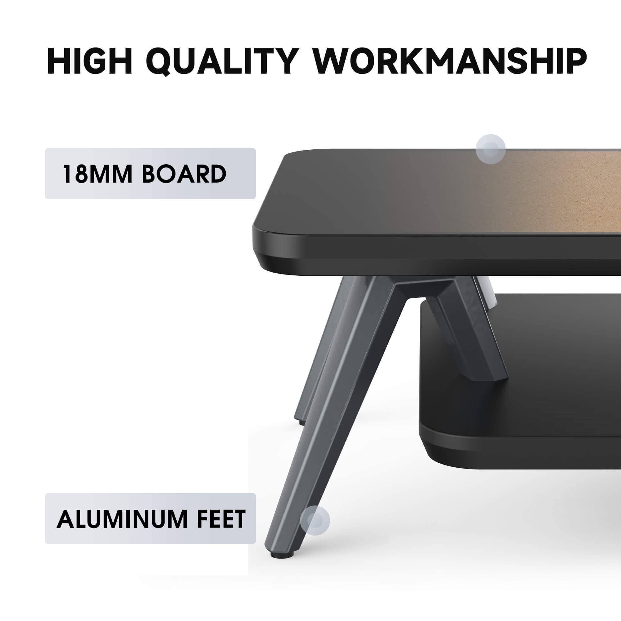 large desk shelf rodin pro function black