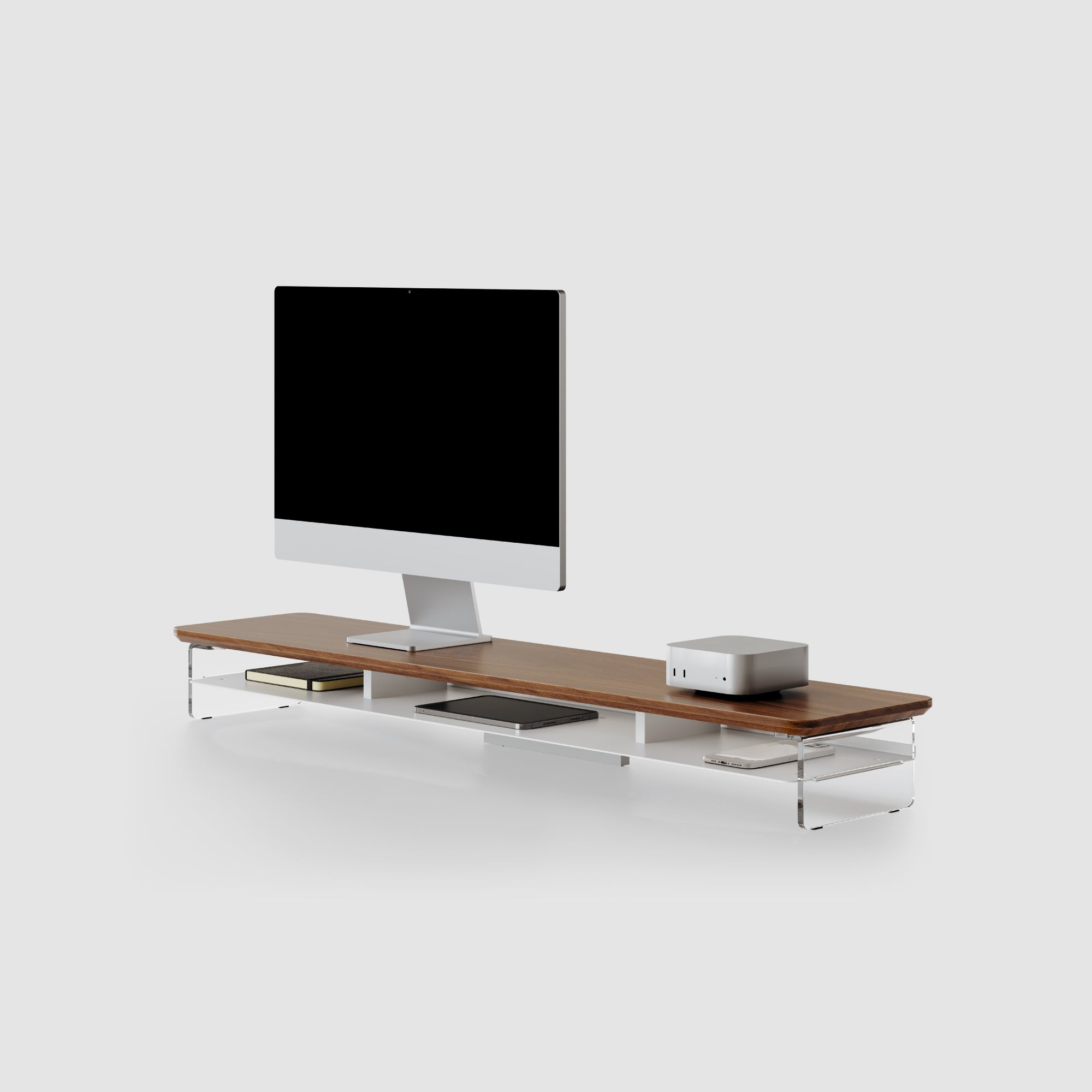 fenge desk shelf yugen large white#color_walnut