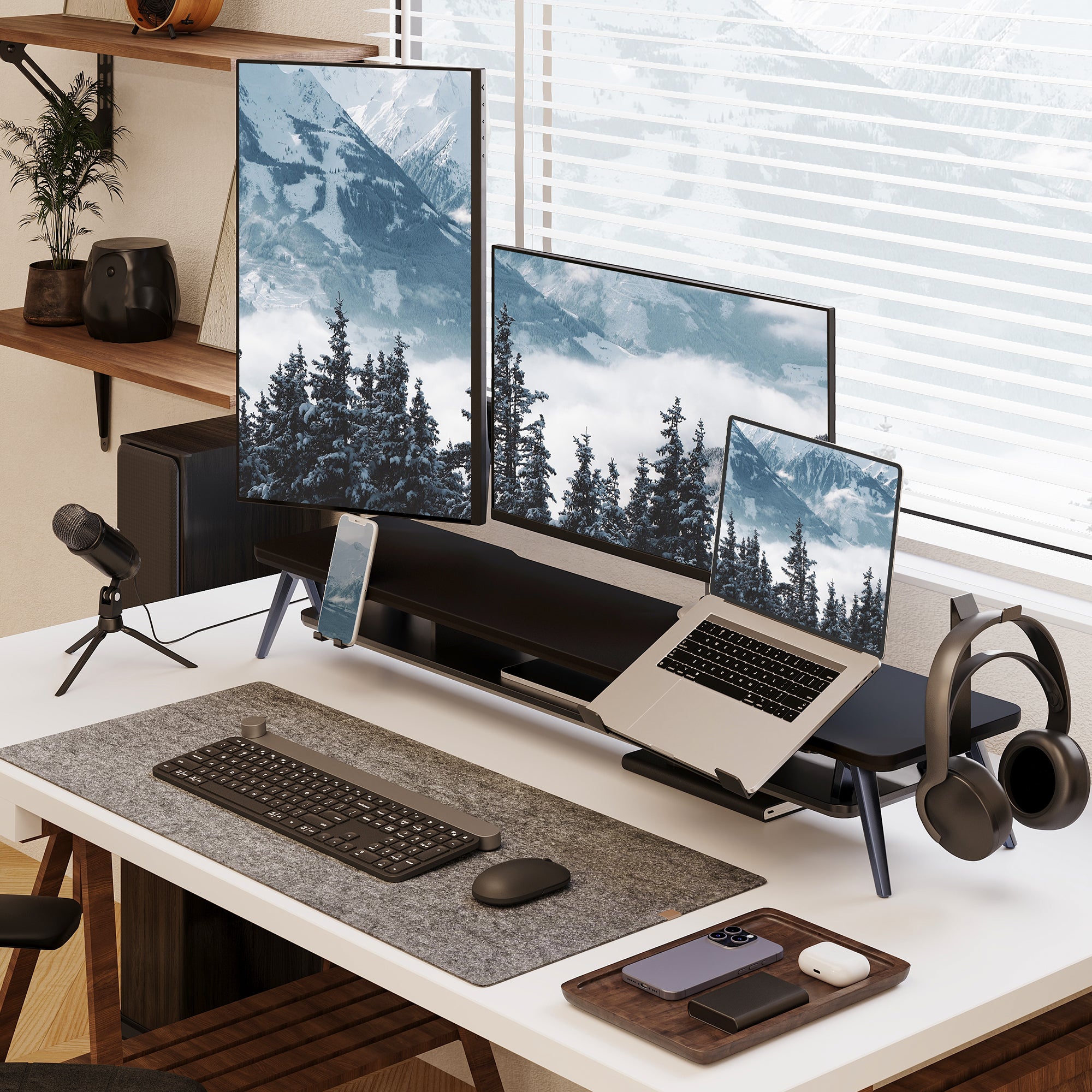 large desk shelf rodin pro advantage black