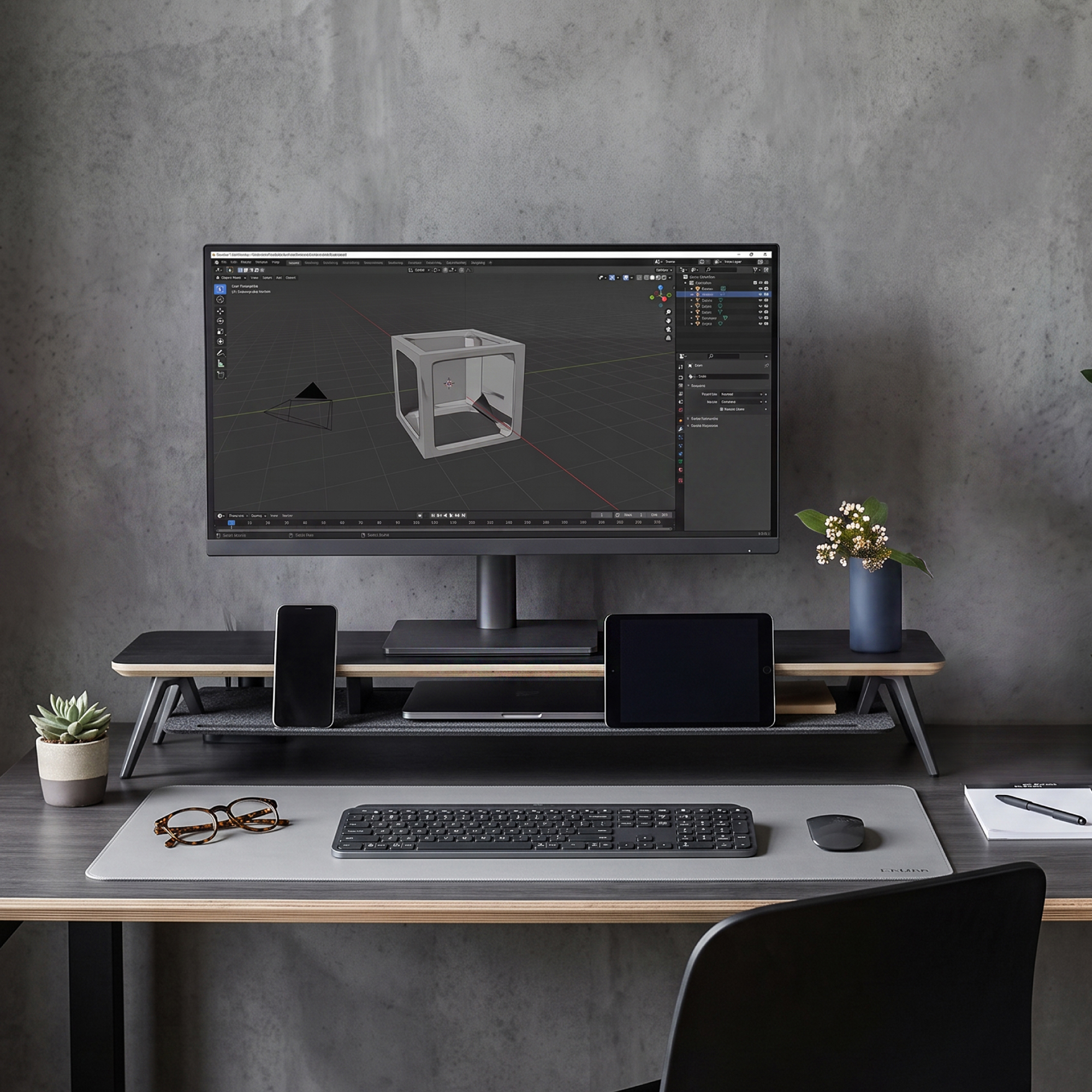 Rodin A510 Monitor Riser-Black
