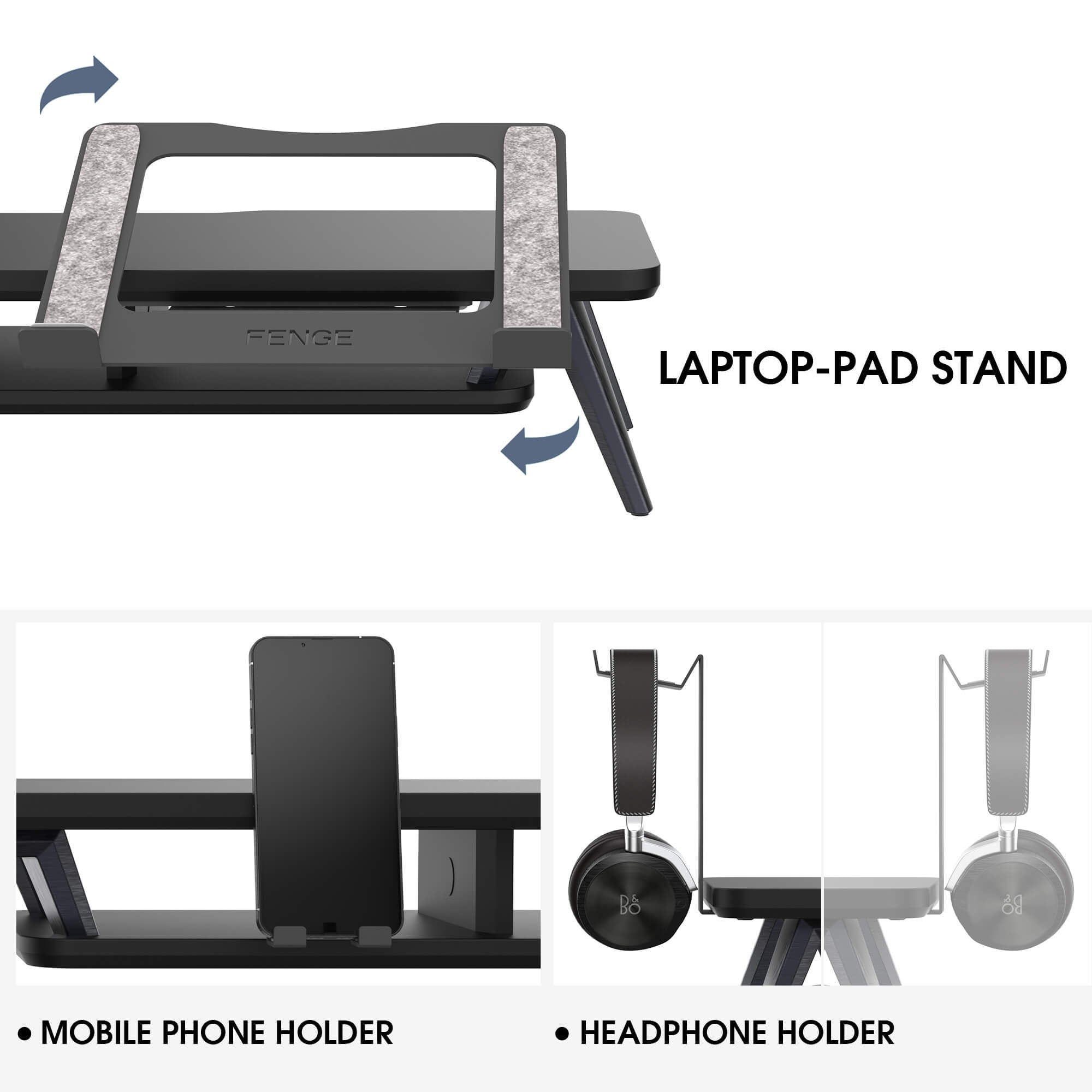 large desk shelf rodin pro function black