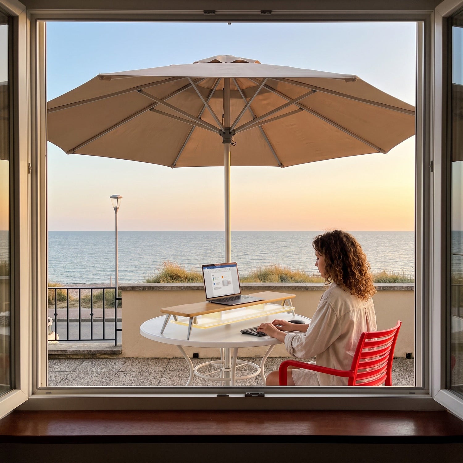 Summer Sanctuary at Home: Visual Cooling for Your Workspace