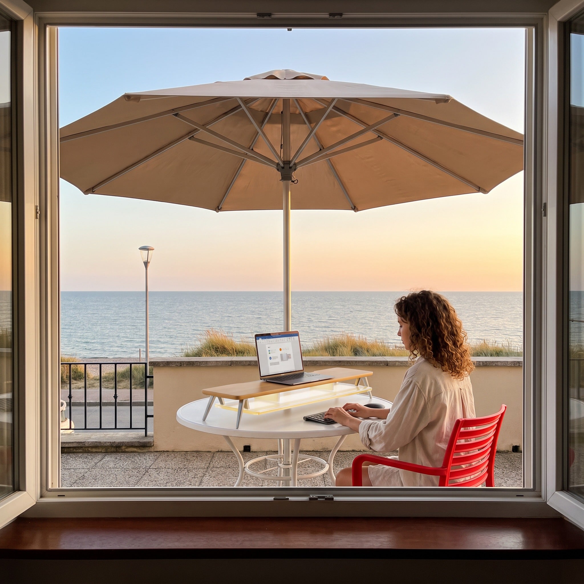 Summer Sanctuary at Home: Visual Cooling for Your Workspace