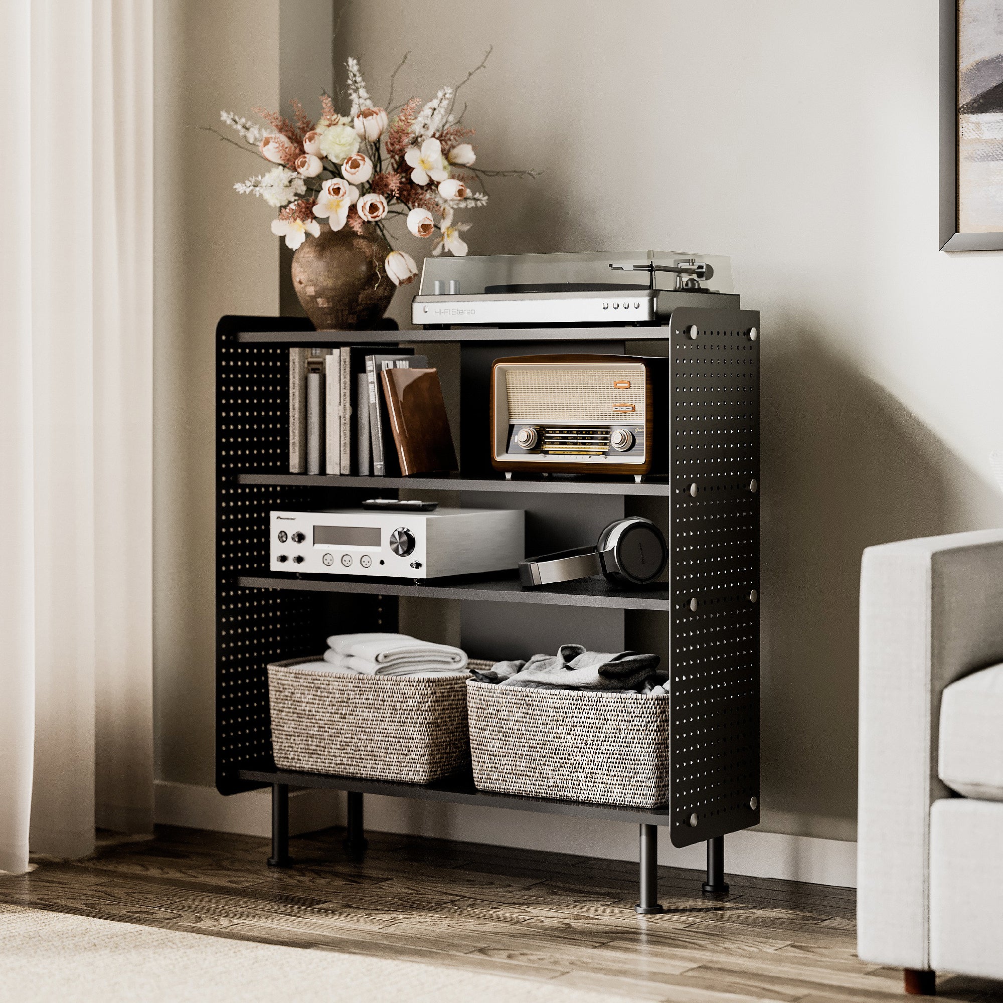 Rodin Pegborad Bookcase D408