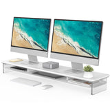 Desk Shelf Y Series Acrylic 42.5" White