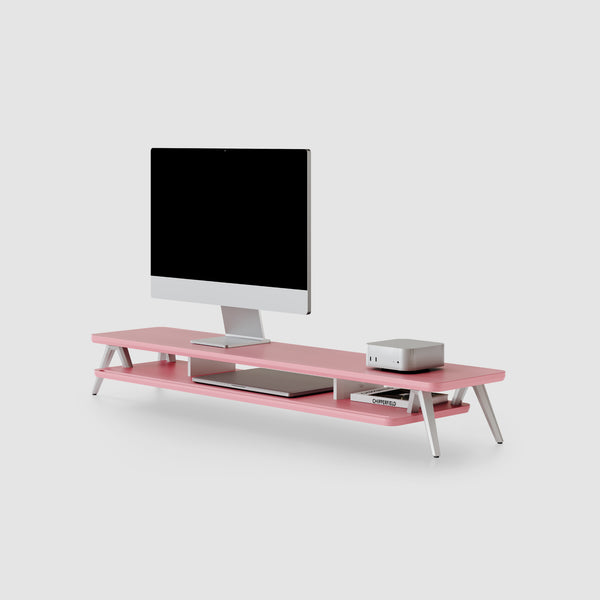 FENGE Rodin A212 Monitor Riser, Dual Desk Shelf with M-Type Leg