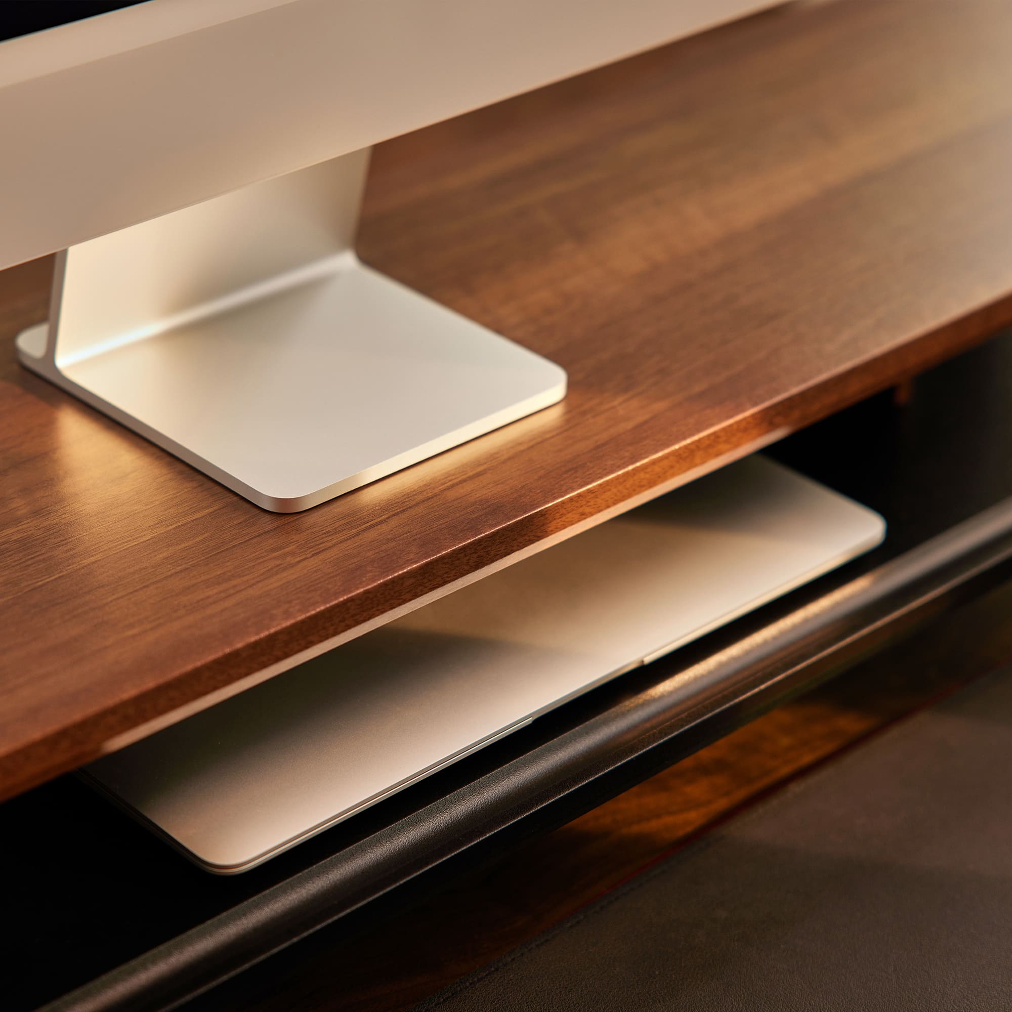 FENGE Rodin A212 Monitor Riser, Dual Desk Shelf with M-Type Leg