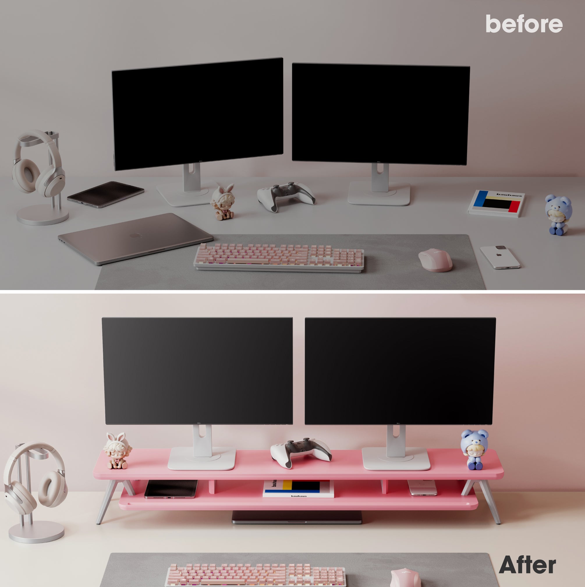 Rodin A212 Monitor Riser Pink Edition