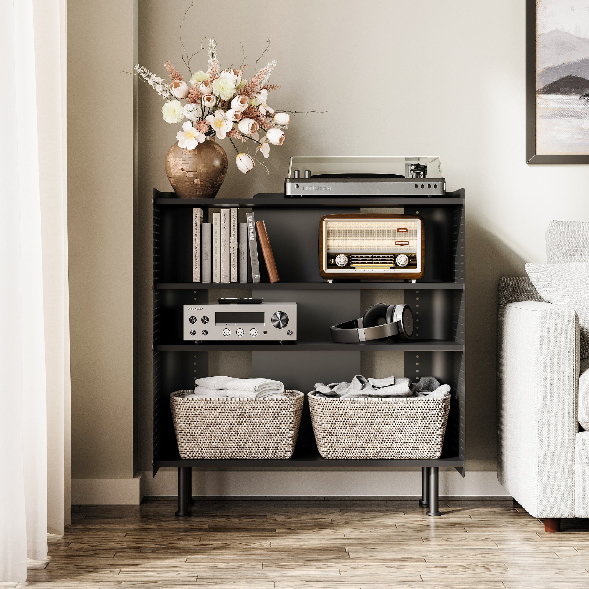 Rodin Pegborad Bookcase D408