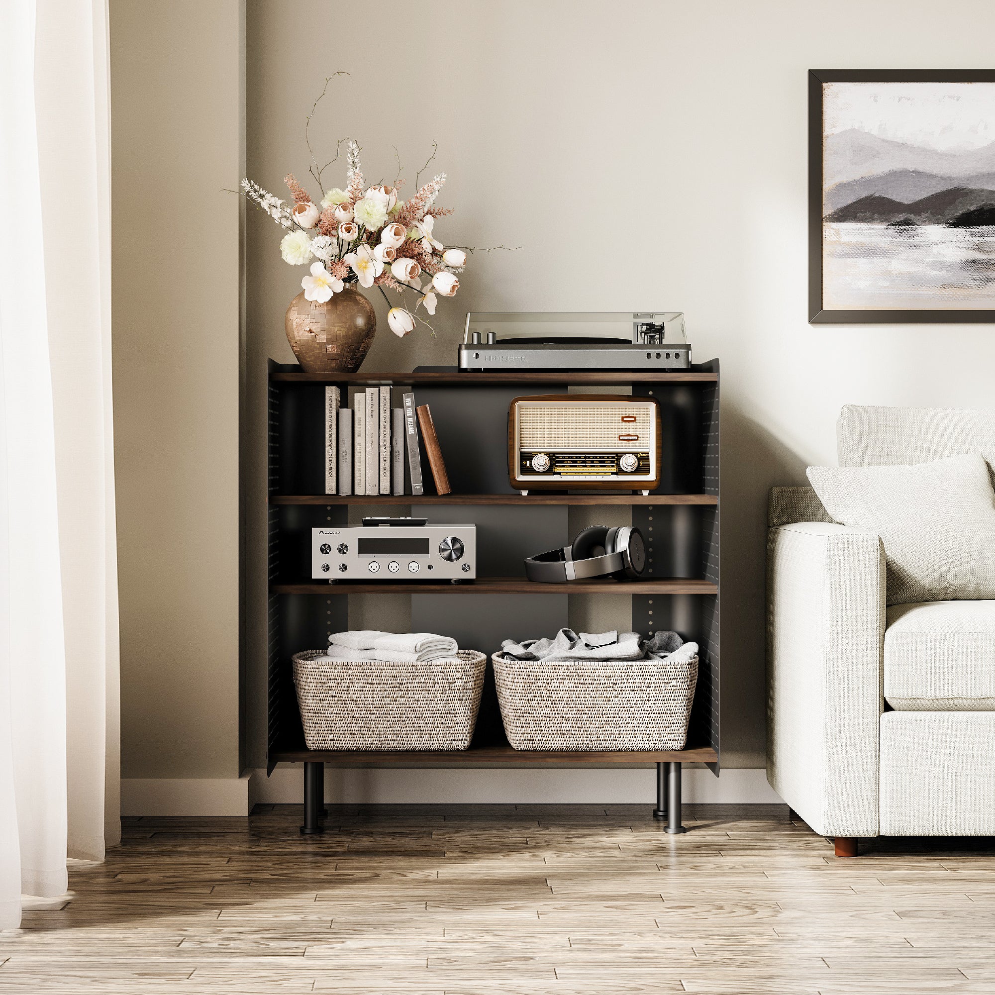 Rodin Pegborad Bookcase D408