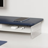 Desk Shelf Y Series Acrylic 42.5" Blue