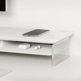 Desk Shelf Y Series Acrylic 42.5" White