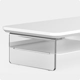 Desk Shelf Y Series Acrylic 42.5" White