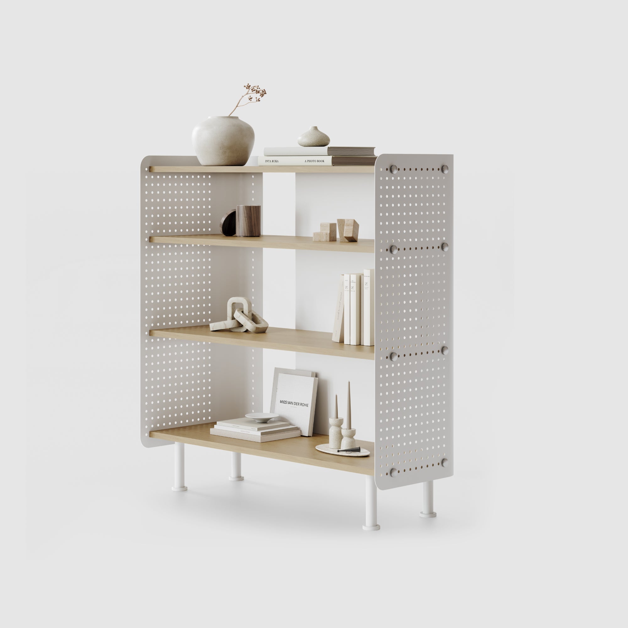 Rodin Pegborad Bookcase D408