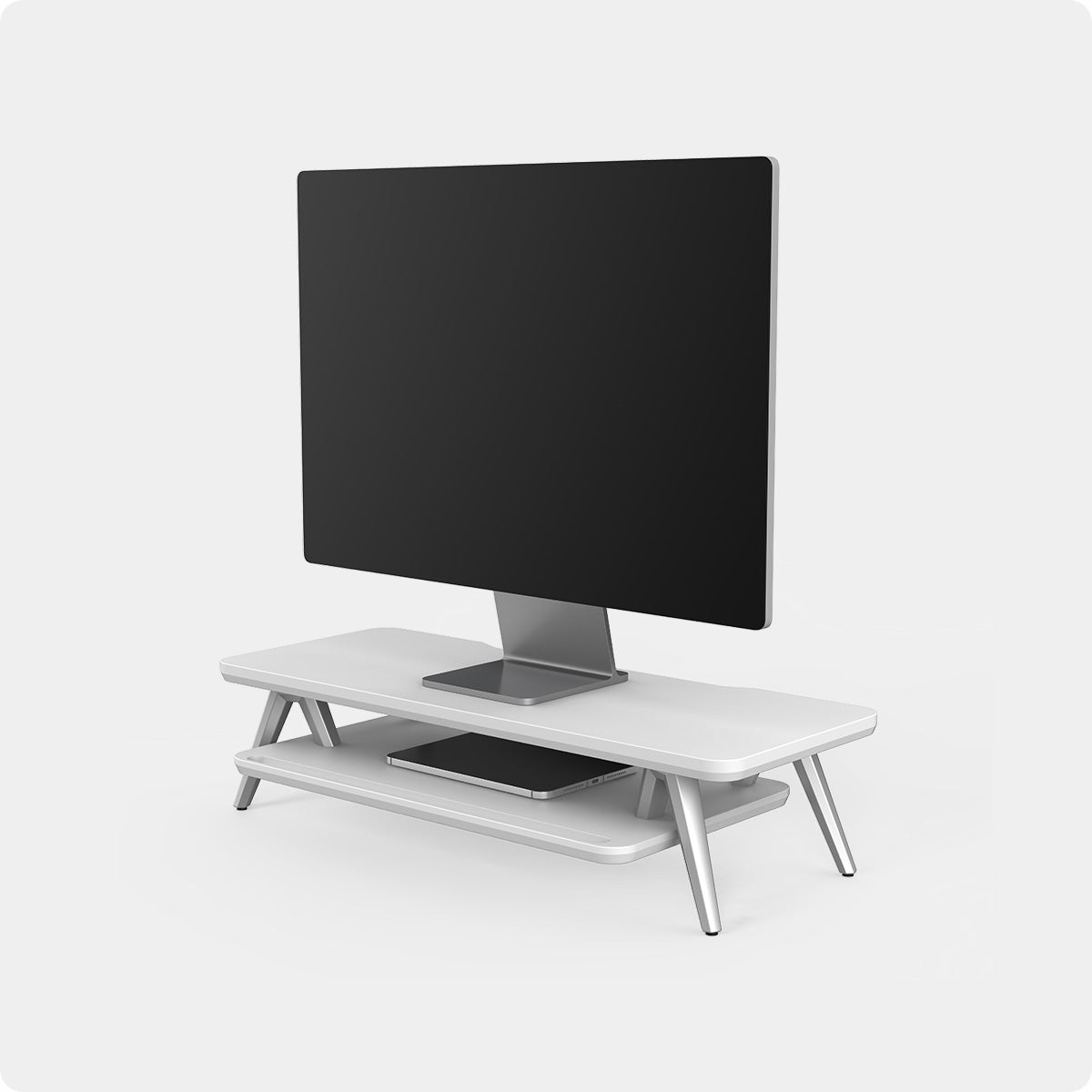 Balvi Monitor stand Nordic White colour Alza screens Drawer MDF