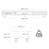 Bastion Large Monitor Stand D310 - 42.5" Walnut