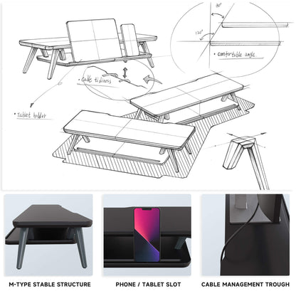 rodin design ideas small desk shelf black