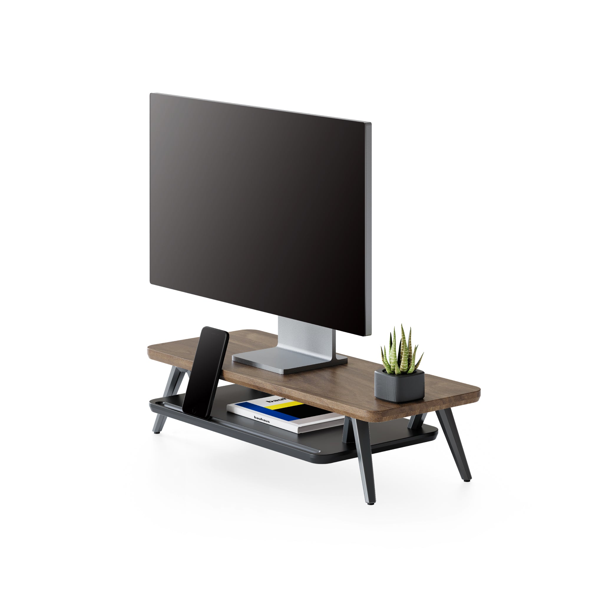 fenge desk shelf rodin small walnut