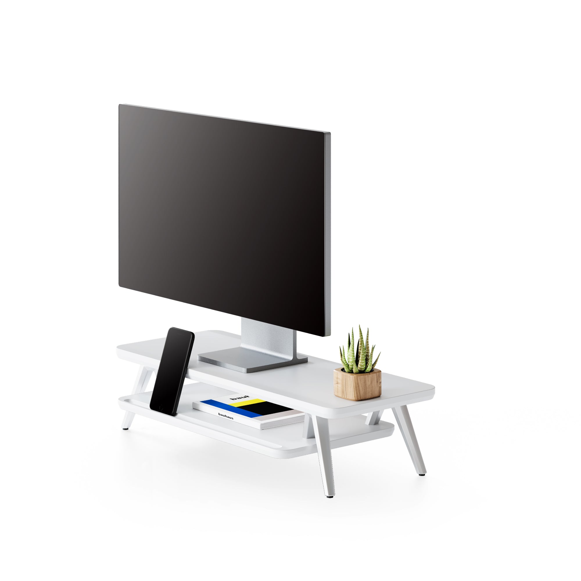 fenge desk shelf rodin small white#color_white