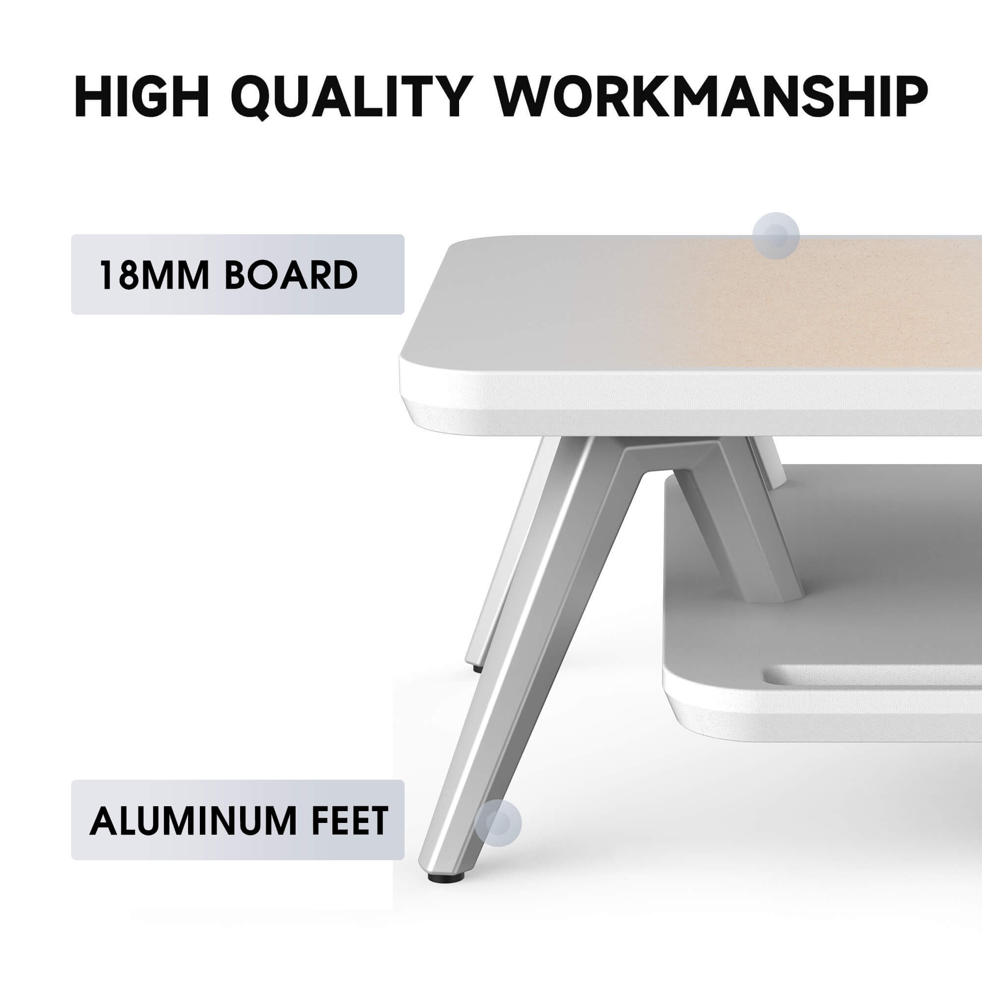 high quality desk shelf rodin large