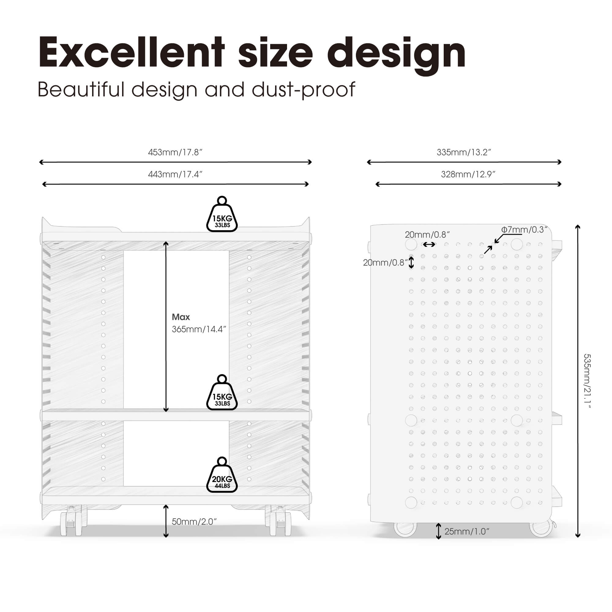Rodin Pegboard Pinter Stand A304