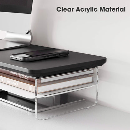 yugen desk shelf large clear acrylic material
