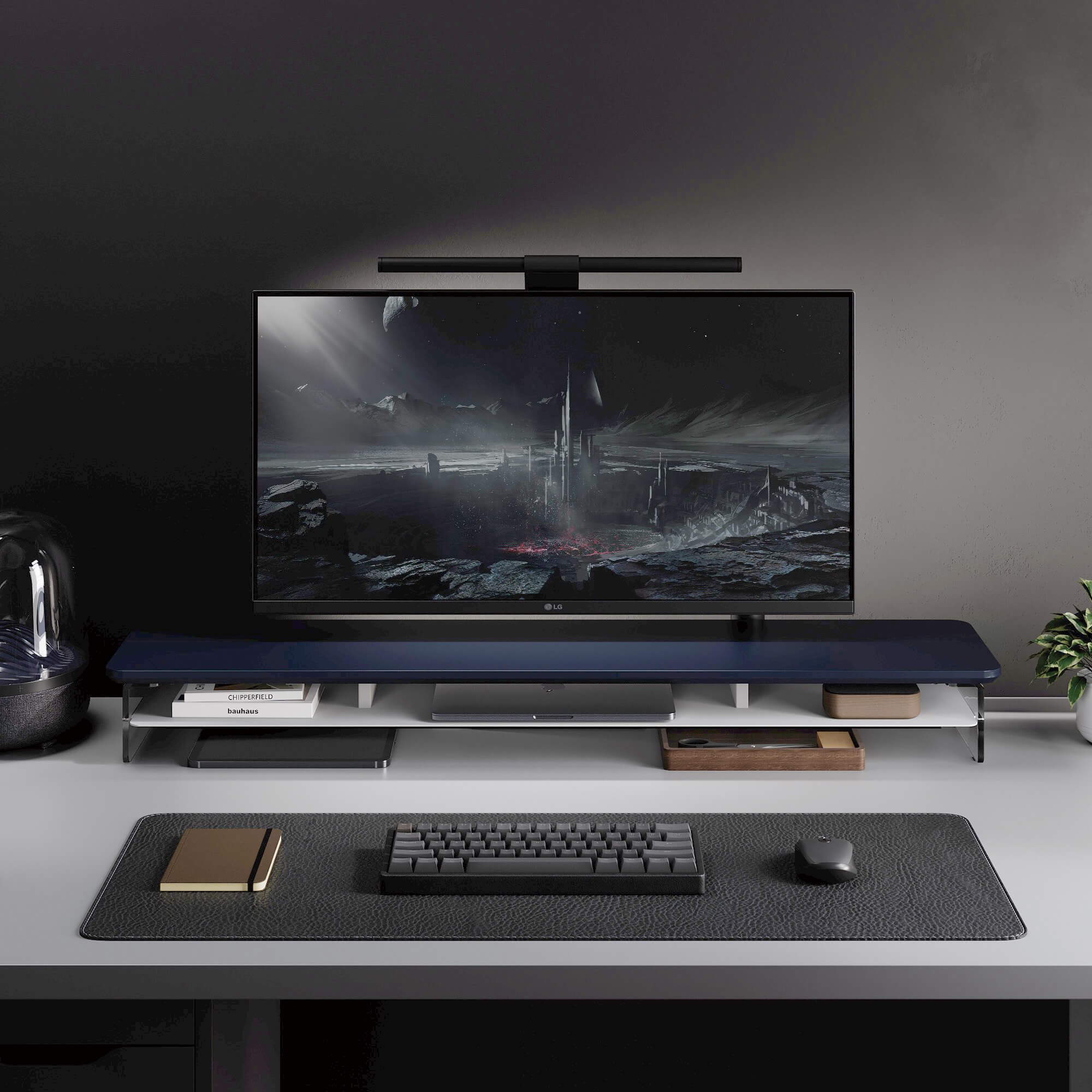 large desk shelf yugen scenario2 blue