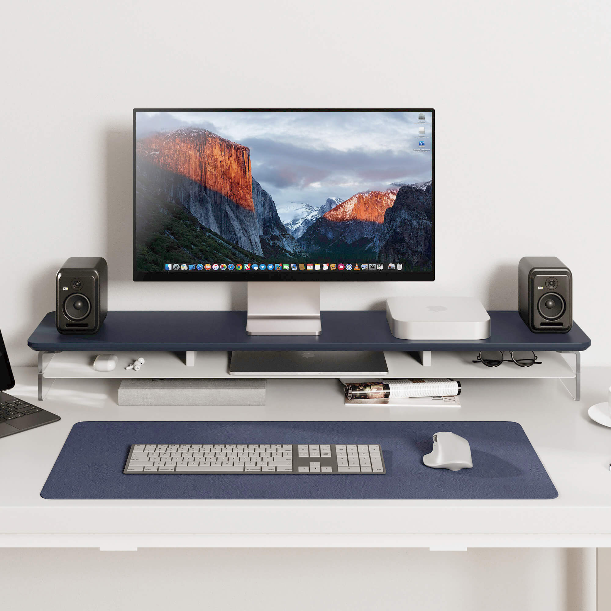 large desk shelf yugen scenario1 blue