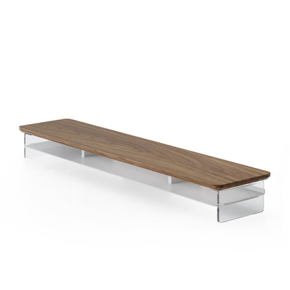 large desk shelf yugen frame walnut