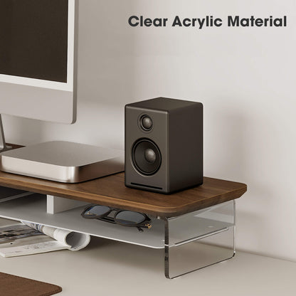 yugen desk shelf large clear acrylic material