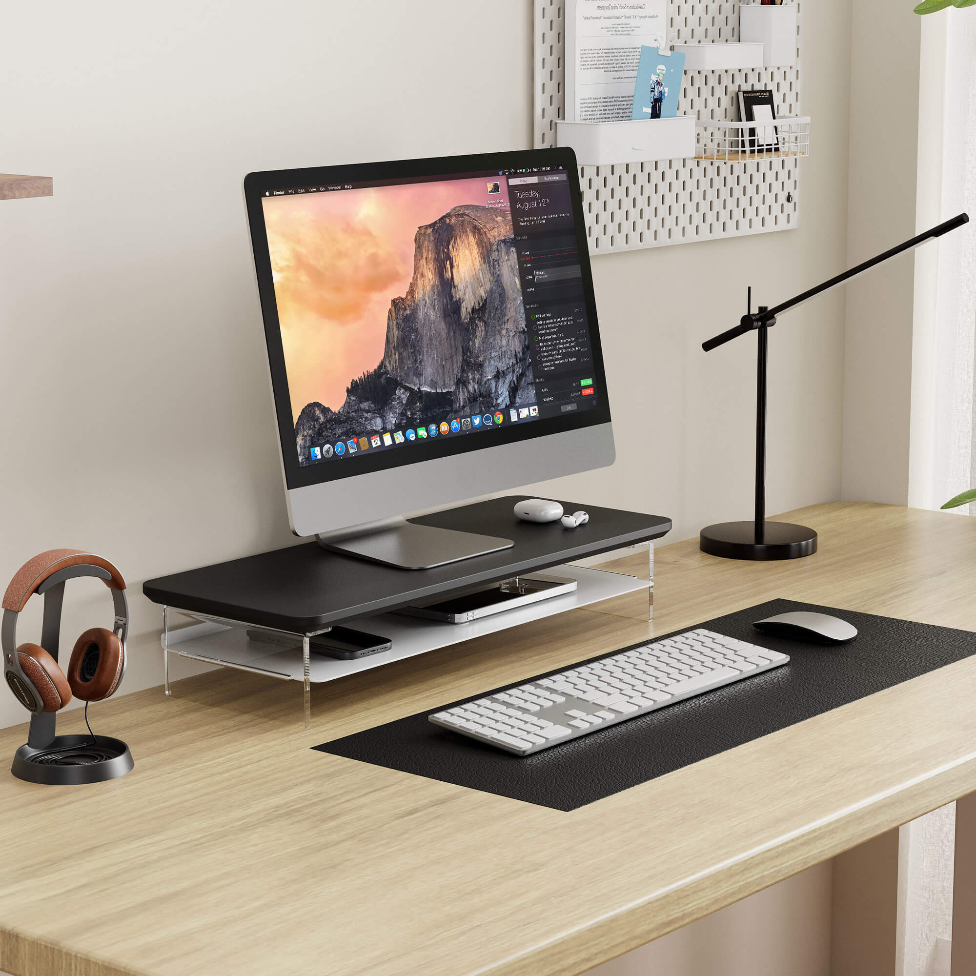 small desk shelf yugen scenario1 black