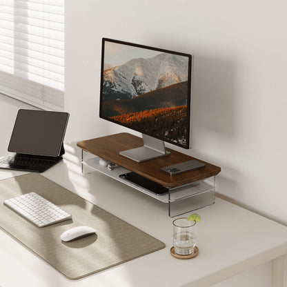 small desk shelf yugen scenario2 walnut