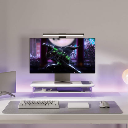 small desk shelf yugen show white