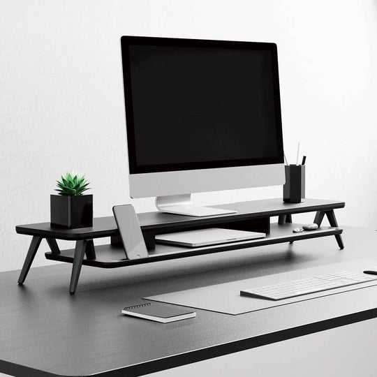 42.5 Inch Desk Shelf Large Dual Monitor Stand Shell Fenge